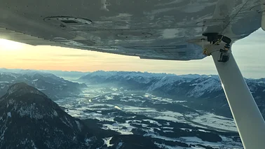 Flug über München, Tegernsee, zur Zugspitze - Bayrische Seen