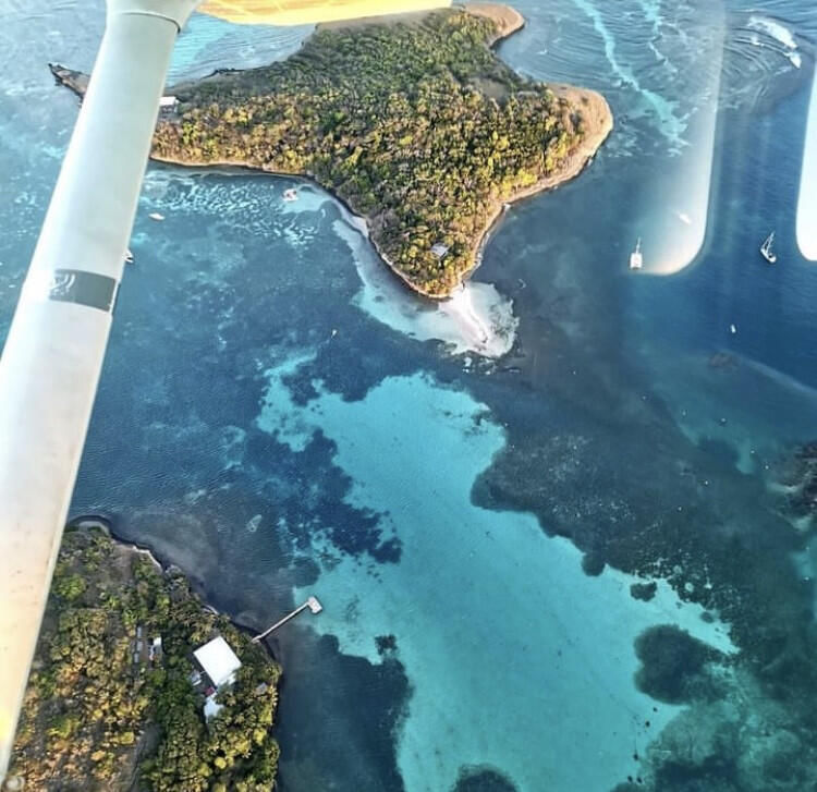 Visite aérienne du sud de la Martinique