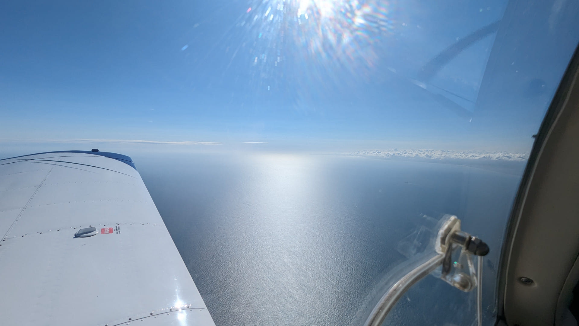 Flying to Reims in the Champagne Region in France