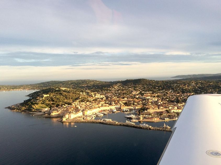 Cannes - Monaco - St Tropez vue du ciel