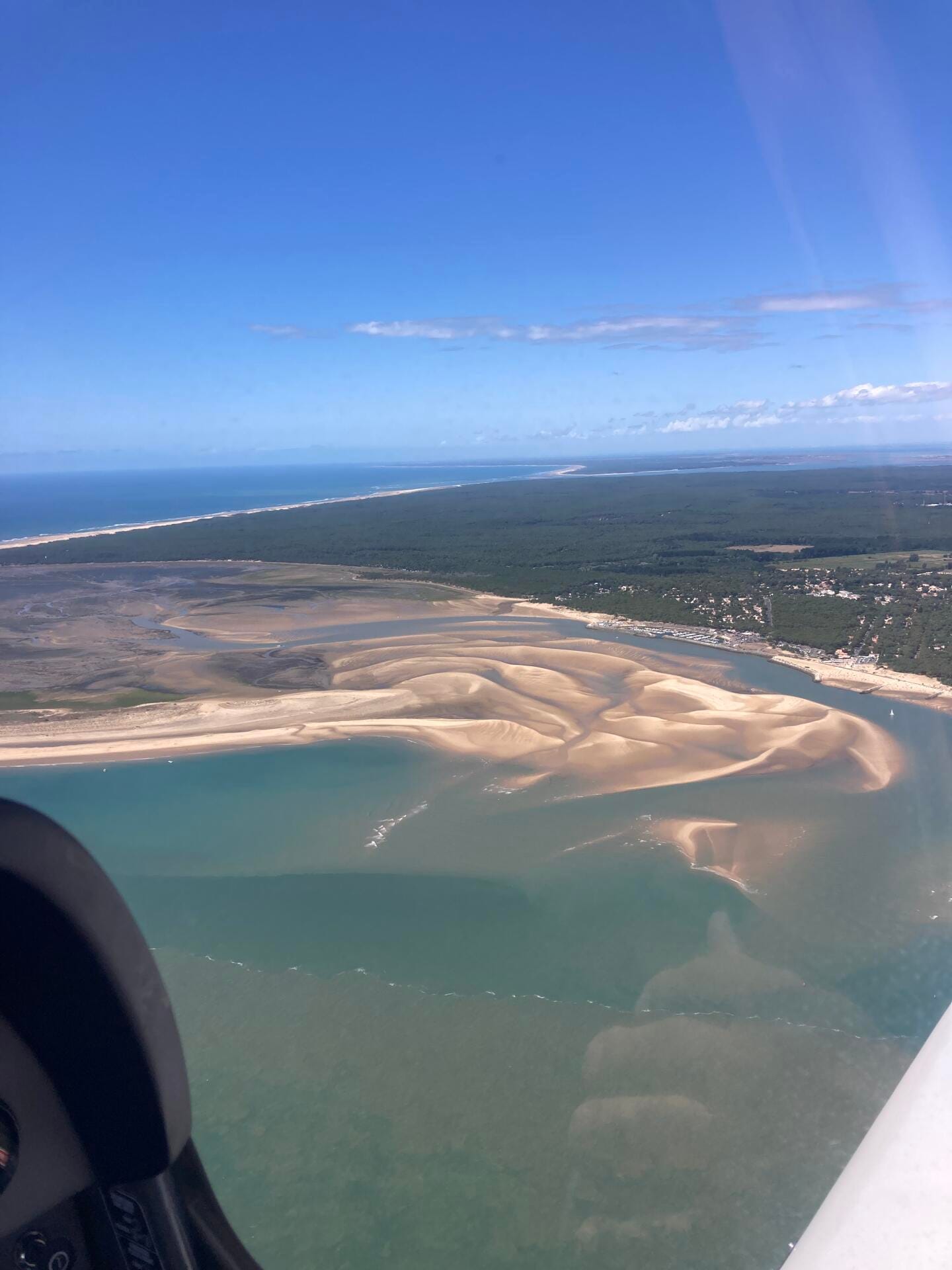 Bonne Anse à marée basse, la Palmyre