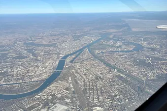 Rundflug über Rhein-Main und Rheinhessen