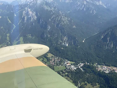 Rundflug ins Alpenvorland - mit einem Militärtrainer