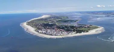 Rundflug entlang aller ostfries. Inseln ab Ney, Juist, Lang.