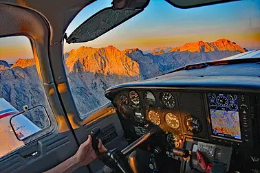 Gebirgsflug - Watzmann und Dachstein