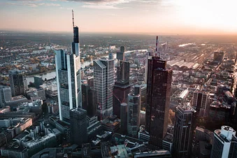 Frankfurter Skyline von oben