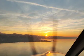 Nachtflug über St. Gallen