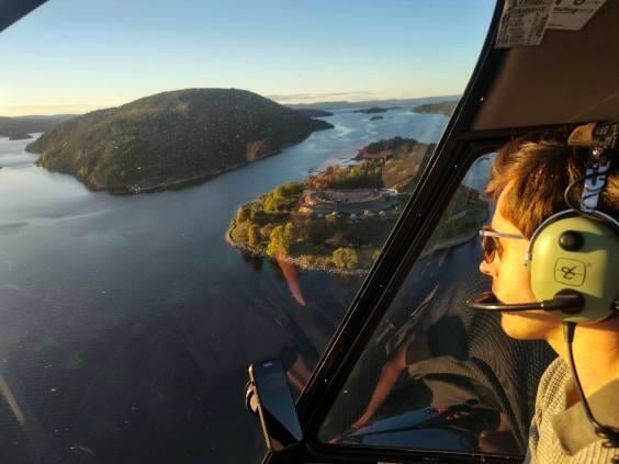 🚁 Heli Around Oslofjord and Landing at Oscarsborg