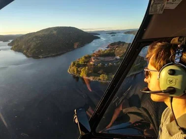 🚁 Heli Around Oslofjord and Landing at Oscarsborg