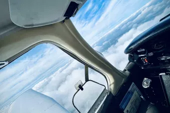 60min Schnupperflug. Beispiel Skyline Frankfurt/ Rheingau