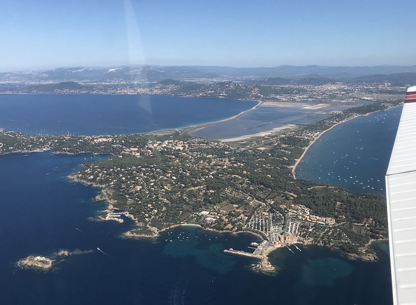 Saint Tropez vue du ciel