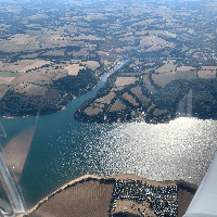 Le Viaduc de Millau et le lac de Pareloup