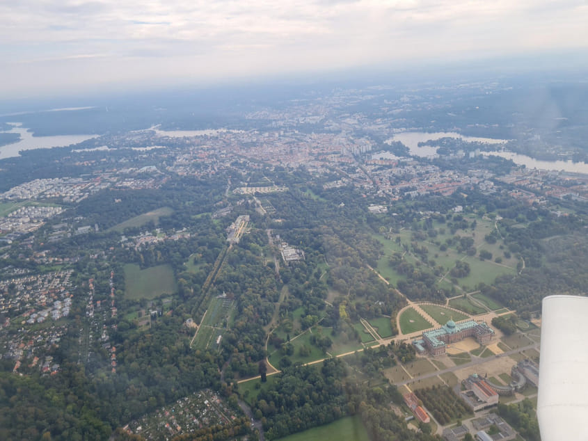 Rundflug über Berlin und Potsdam