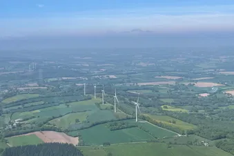La Mayenne vue du ciel (depuis Le Mans) - Maine Mayenne