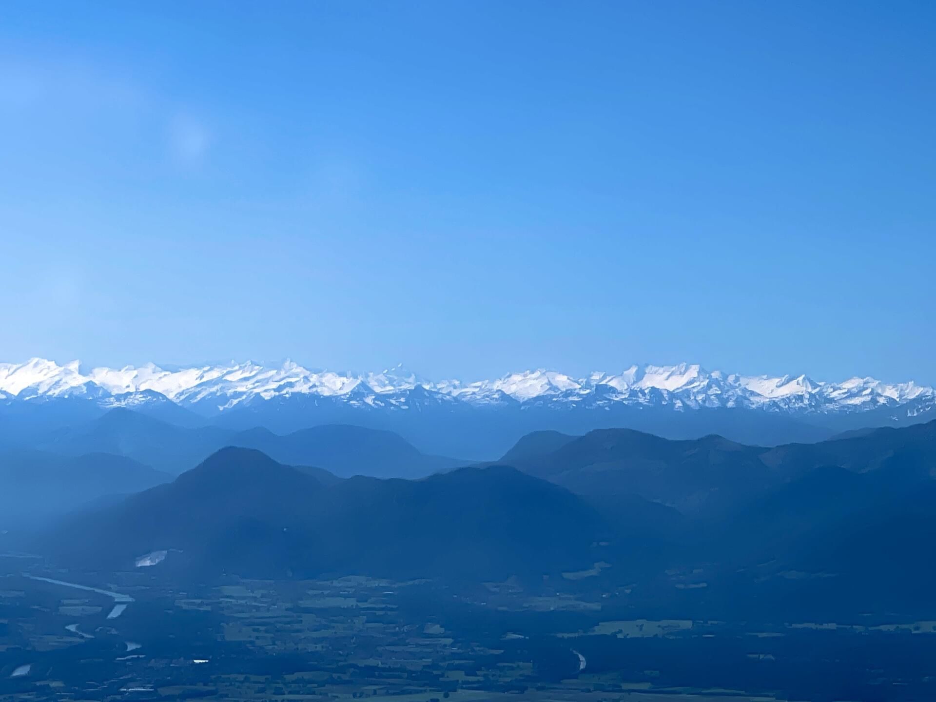 Flug zum Wendelstein