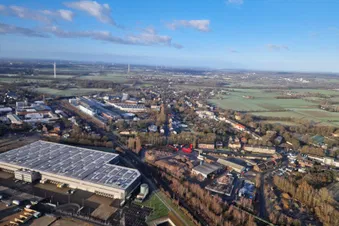 Flughafen Dortmund, Ruhrgebiet und zurück ins Münsterland
