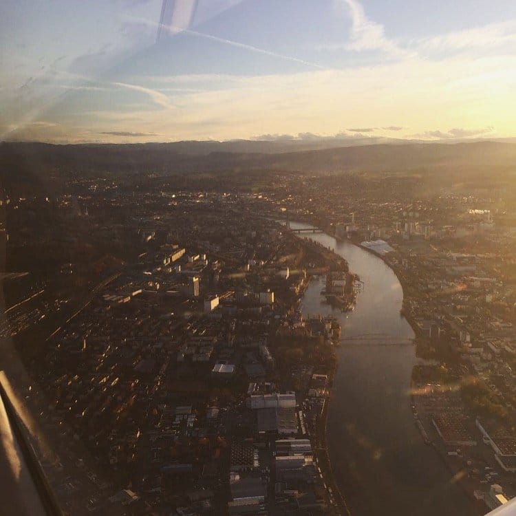 01a - Flugtaufe über der Region Basel