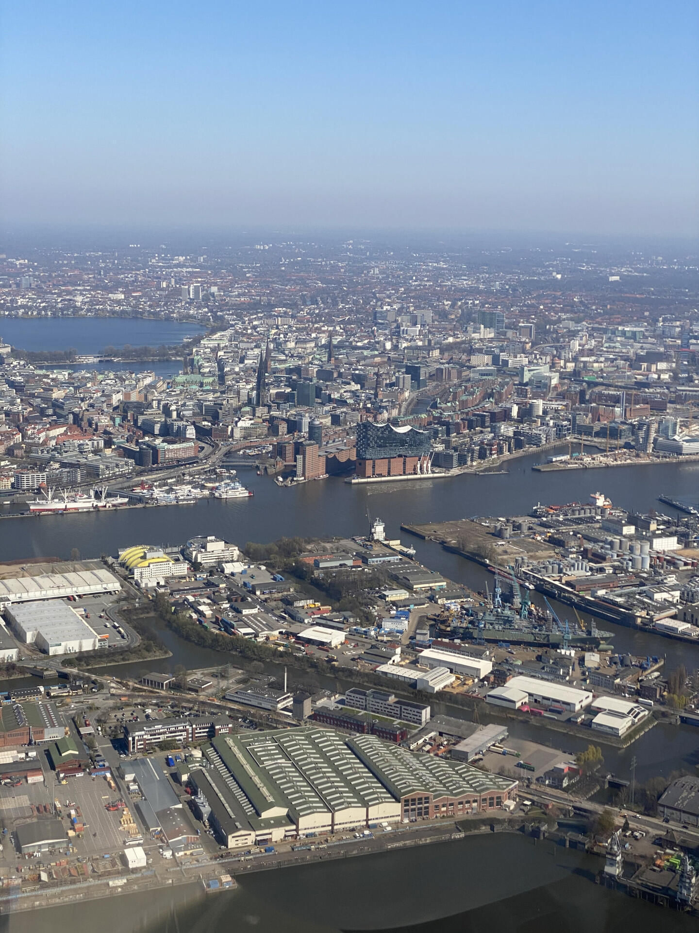 Cuxhaven entlang der Elbe nach Hamburg - von Oben Endecken