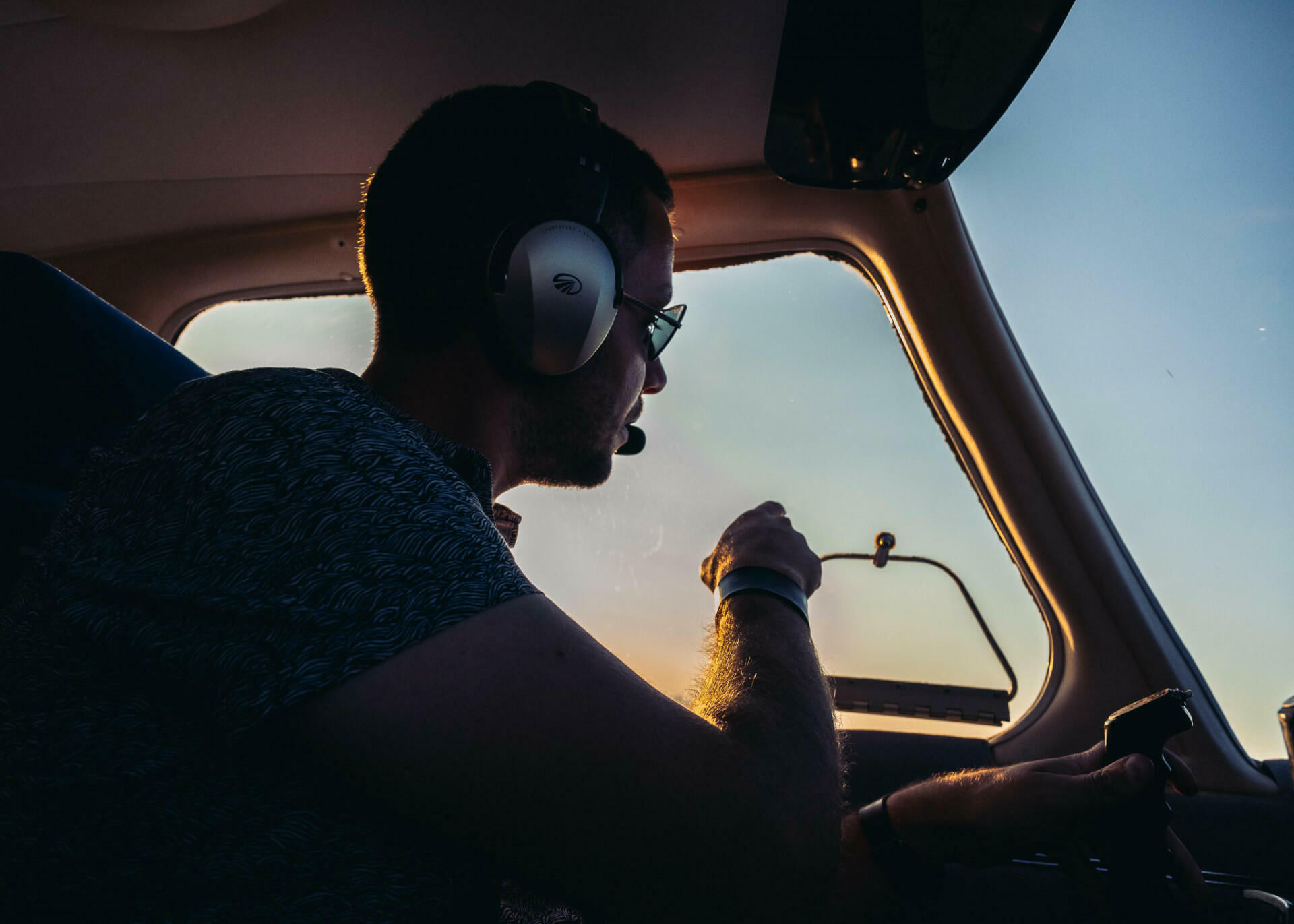 Blick aus dem Cockpit