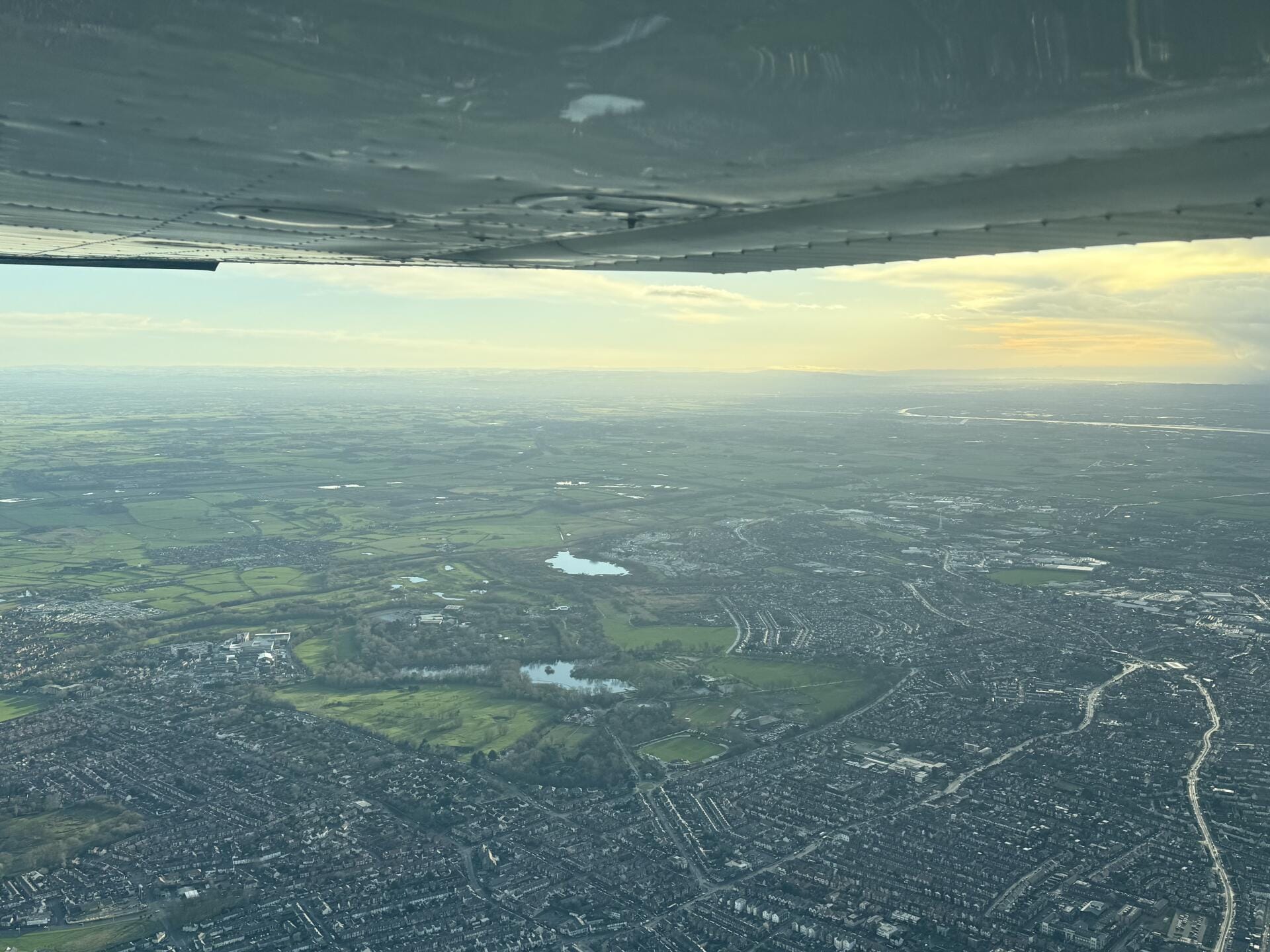 Sunset view over the Fylde