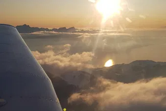 Vol dans les Alpes depuis Lausanne