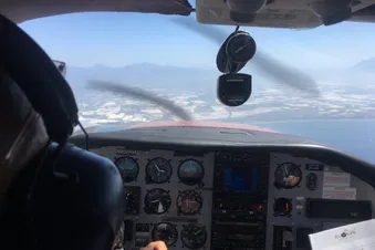 From cockpit