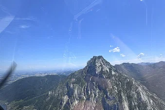 Berge und Seeenrundflug, Schönheit Österreichs