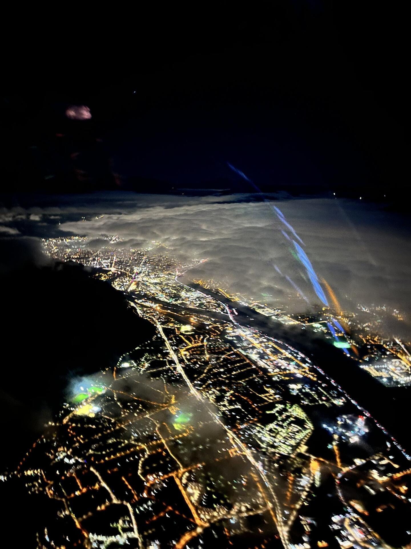 Vol de nuit en hélicoptère autour de Lyon