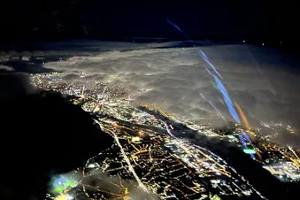 Vol de nuit en hélicoptère autour de Lyon