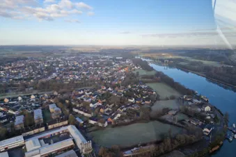 Flughafen Dortmund, Ruhrgebiet und zurück ins Münsterland