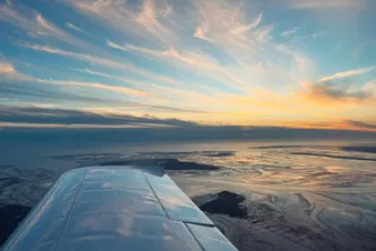 Dämmerungsflug für eine Person (morgens oder abends)