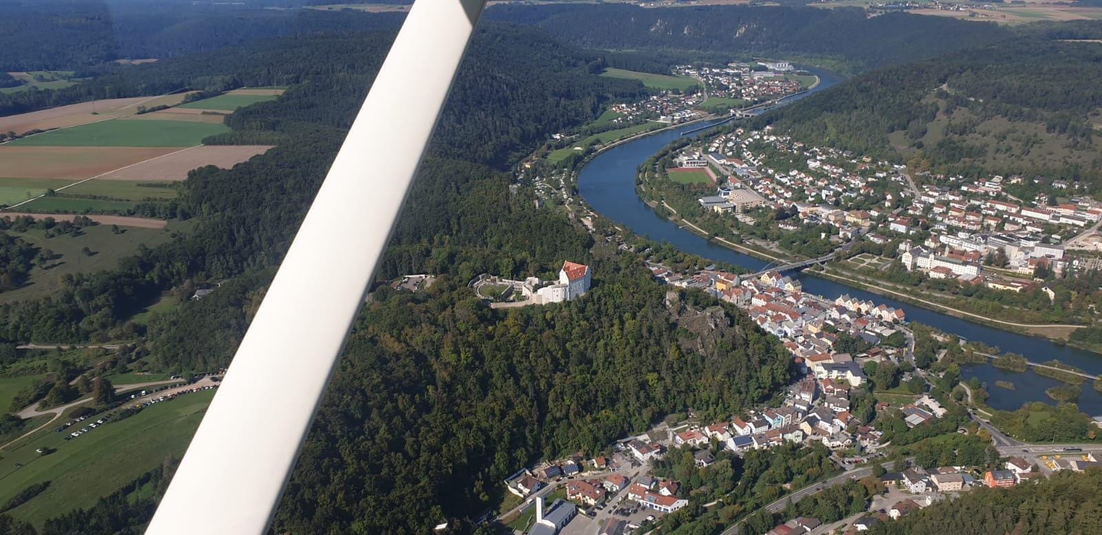 Rundflug Kloster Weltenburg - Donaudurchbruch - Ingolstadt
