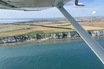 Sightseeing flight over Bridlington and the white cliffs