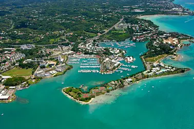 Sud Grande-Terre et Ilet Fajou - Survol de la Guadeloupe