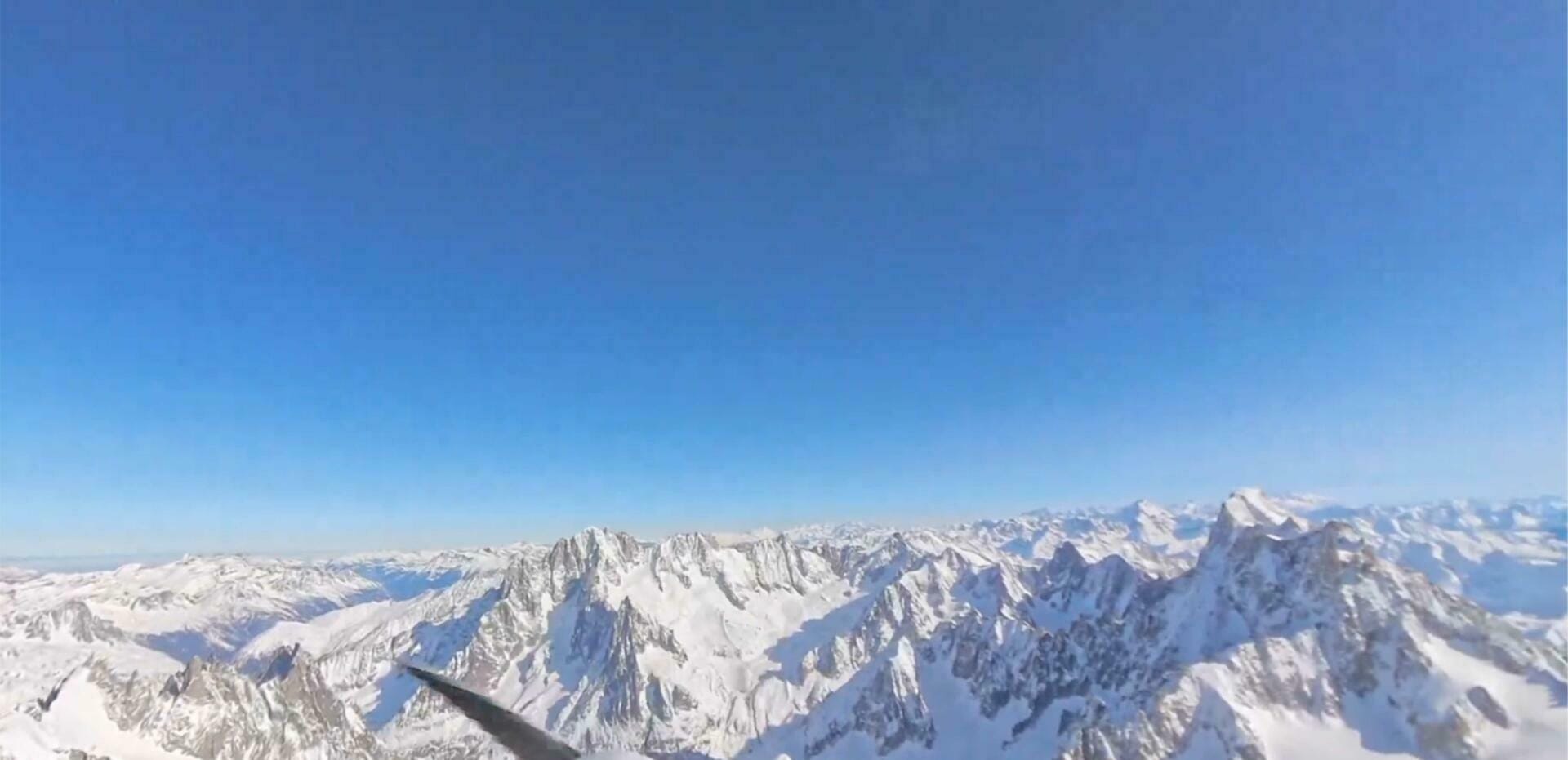Vue sur la chaine des Alpes