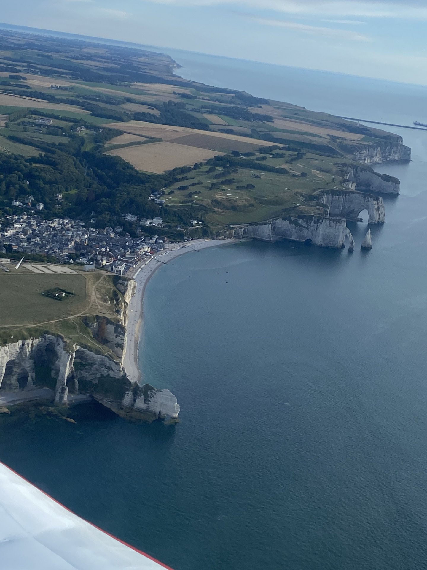 Etretat et la côte d’Albâtre depuis Les Mureaux