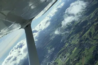 Quick Sky Tour Over Frankfurt & the Rhine