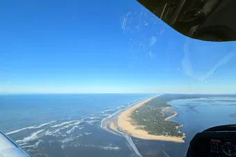 Survol du Bassin d'Arcachon