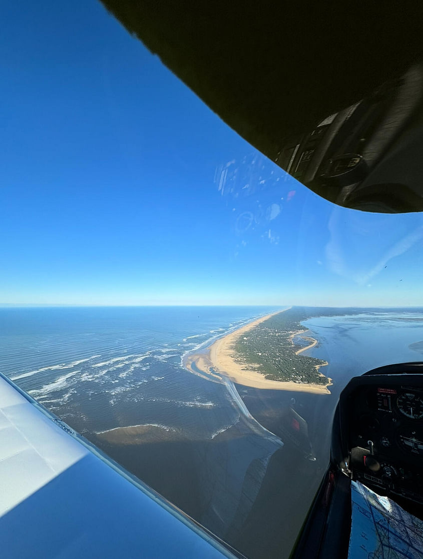Survol du Bassin d'Arcachon