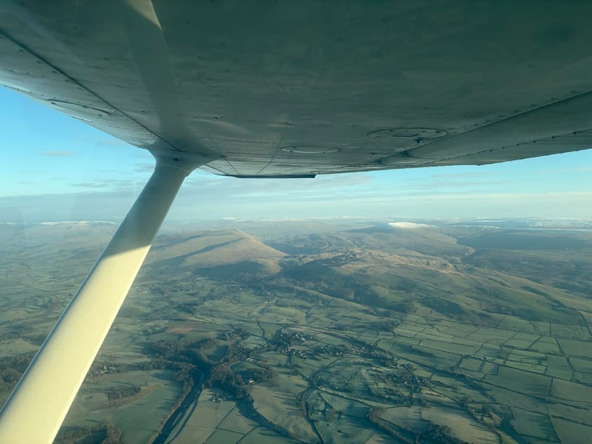 Sightseeing flight over Lancaster, Kendal and Windermere