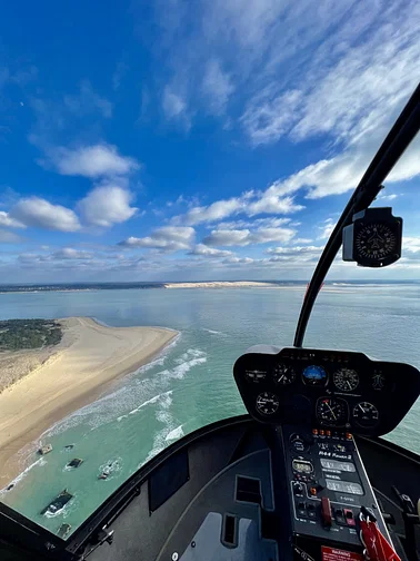 Le Bassin d’Arcachon et la côte Océane en hélicoptère 🦪