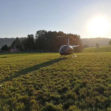 Helikopterflug zum Lieblings-Restaurant