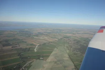 Anflug auf die Ostfriesischen Inselgruppe