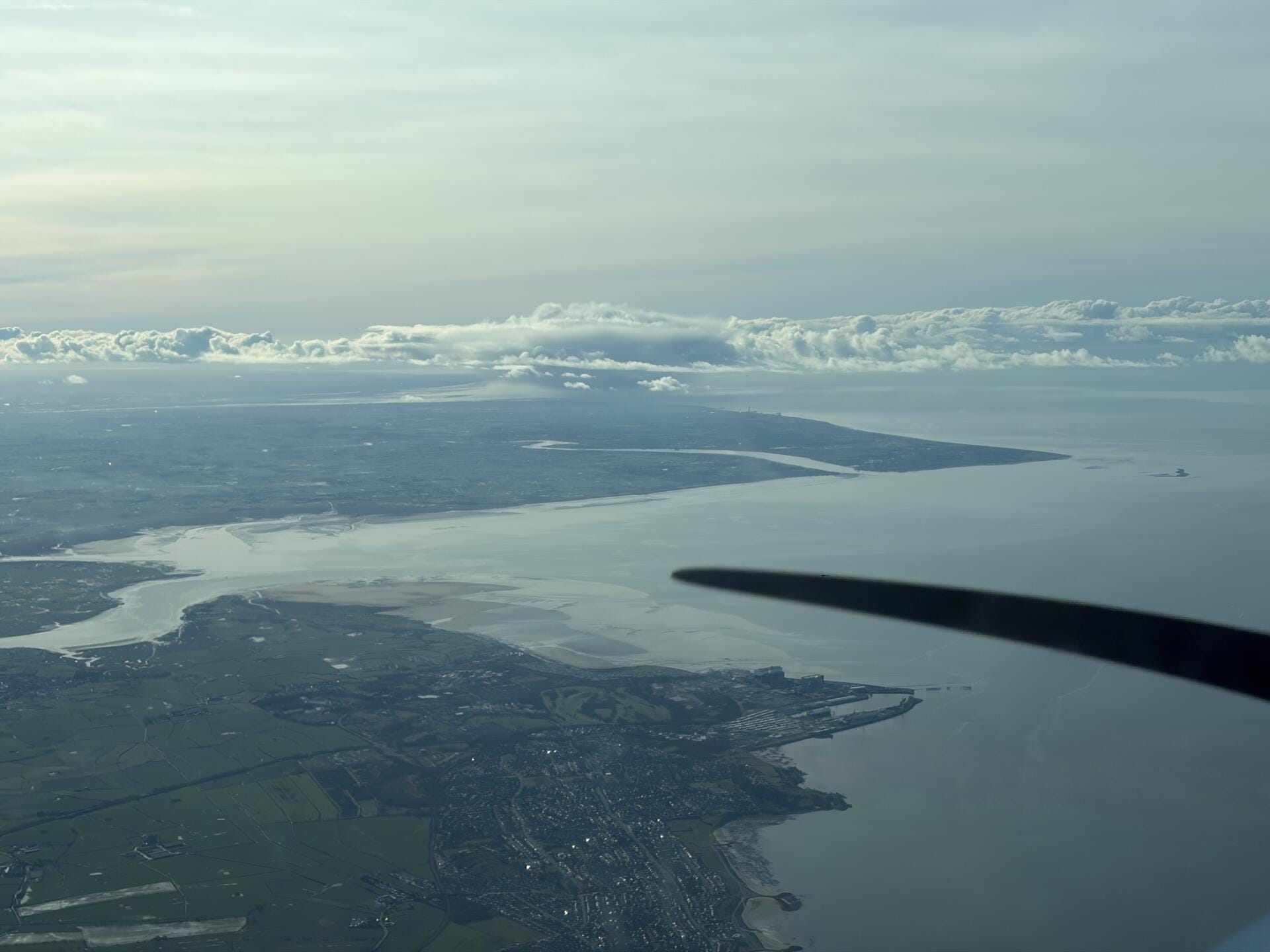 Morecambe Bay looking towards Blackpool