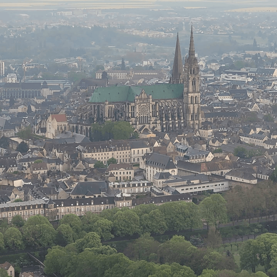 Les châteaux des Yvelines et de l'Eure-et-Loir en avion