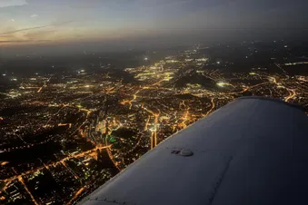 Lichtermeer von München bei Nacht