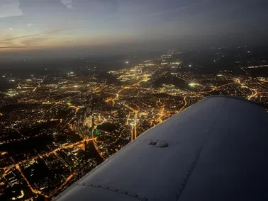 Lichtermeer von München bei Nacht