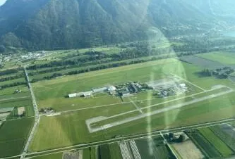 Flugplatz Locarno von oben