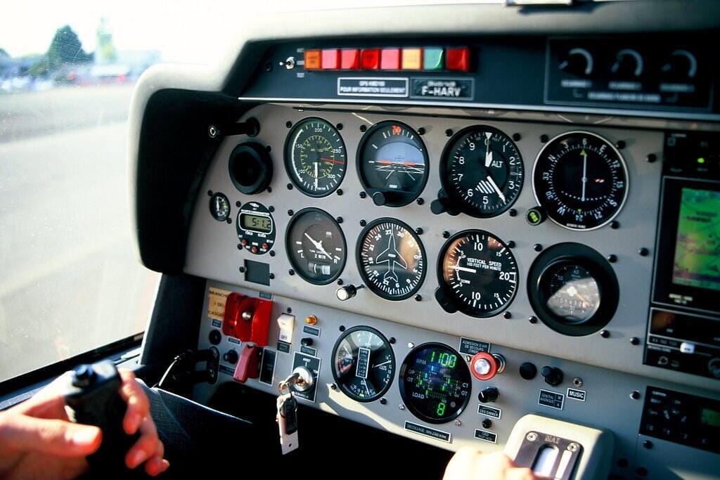 Cockpit de l’avion