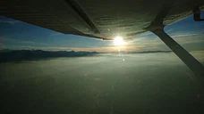 Zentralschweiz bei Sonnenuntergang